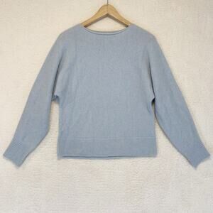 Vince Cashmere Sweater Womens XS Light Blue Dolman Sleeve Classic Luxury